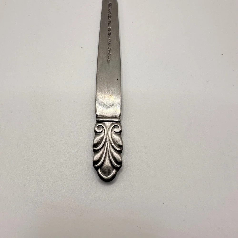 International Stainless Deluxe‎ Norse Butter Spreader Flatware Knife 6.5